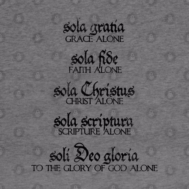 The Five Solas of the Reformation (light colors) by Lemon Creek Press